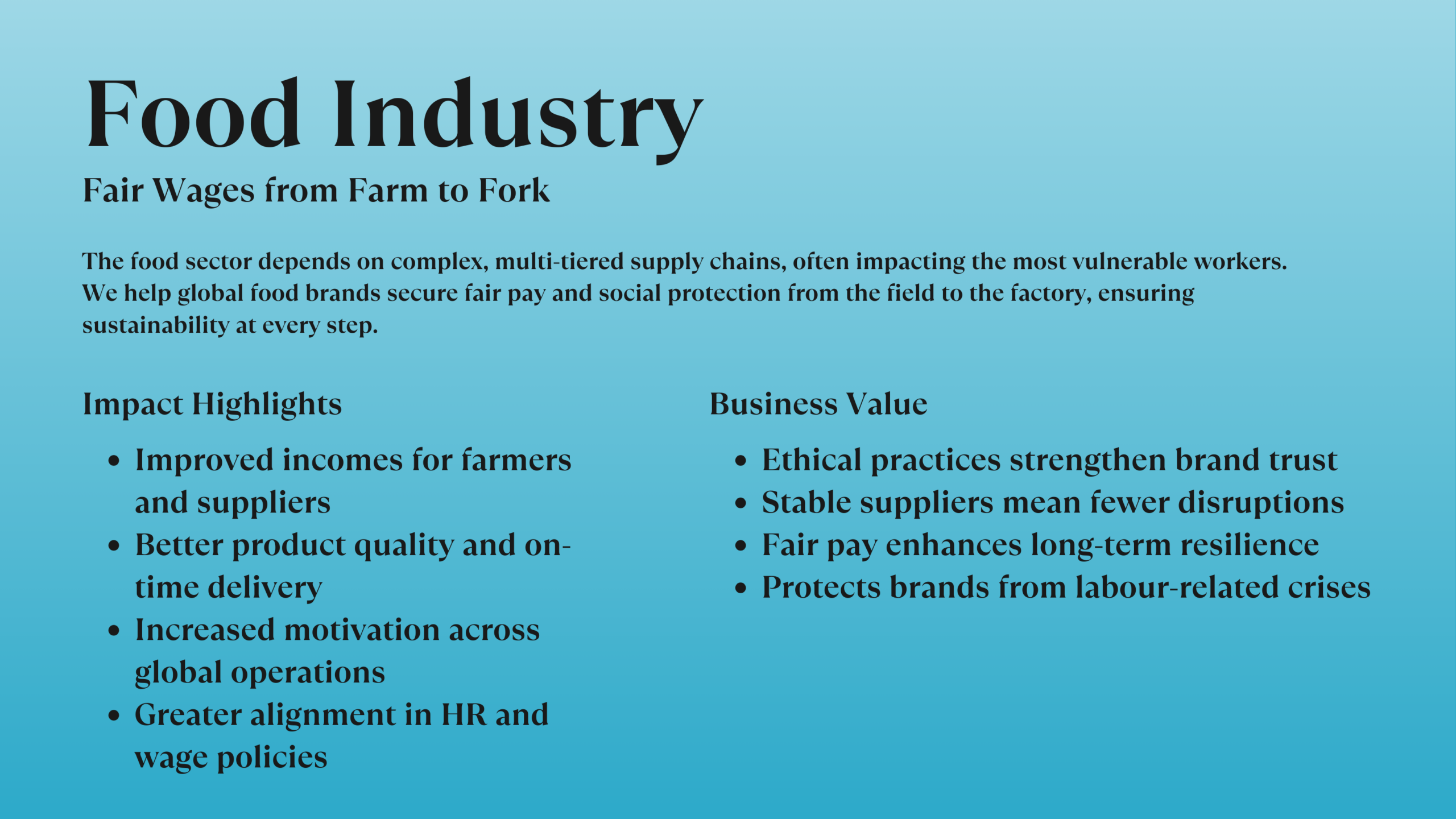 Food Industry