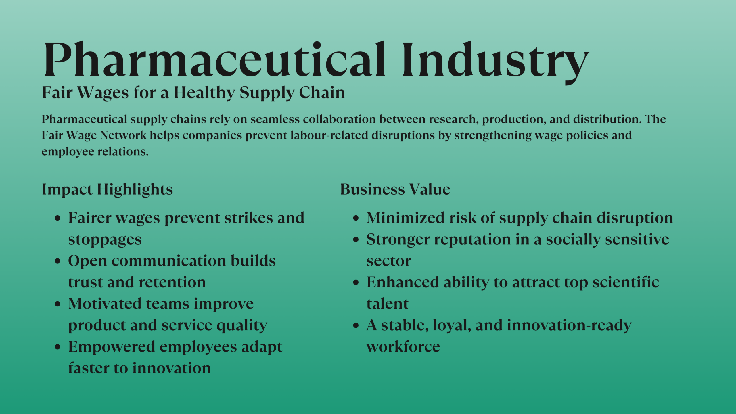 Pharmaceutical Industry